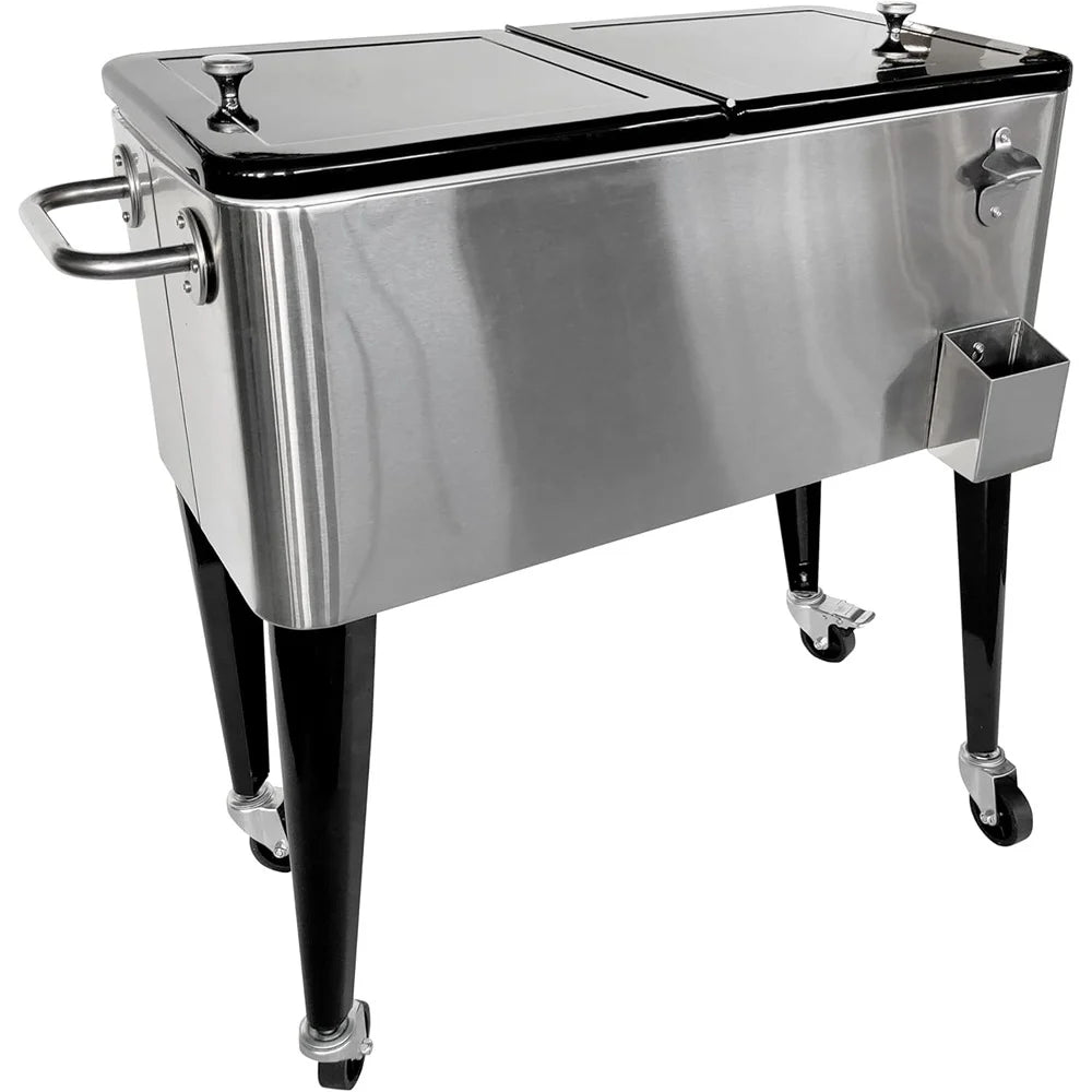Aqualux Outdoor Cooler Stainless Steel 80 Liters