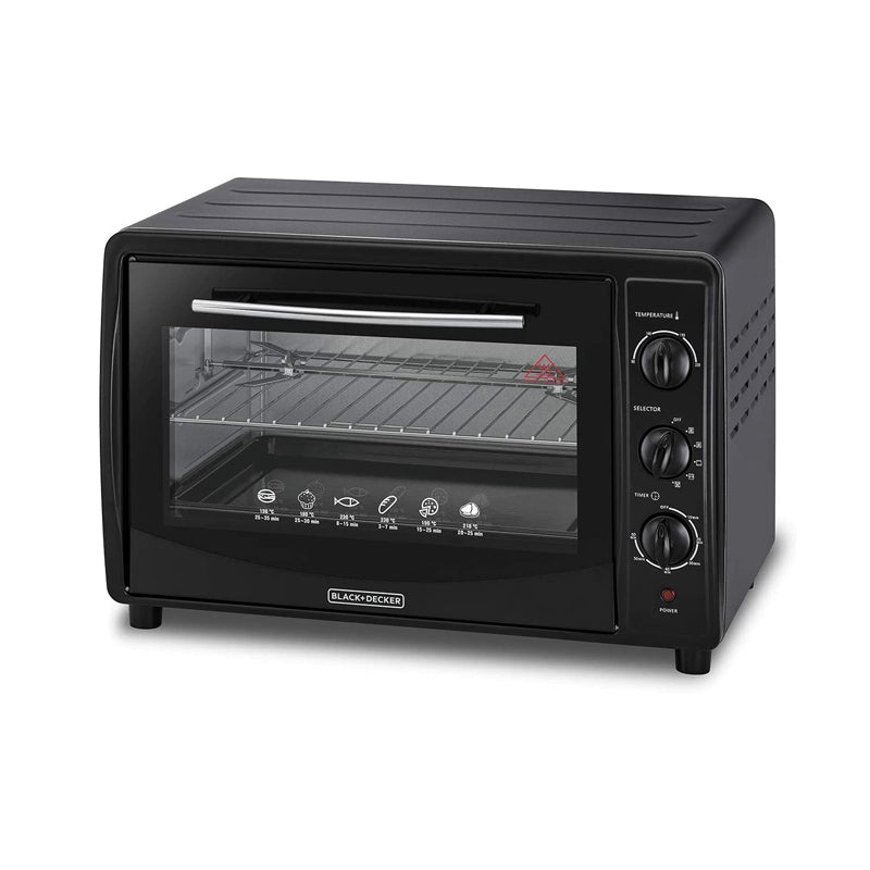 Black+Decker 45 Litre Double Glass Multifunction Toaster Oven with Rotisserie
