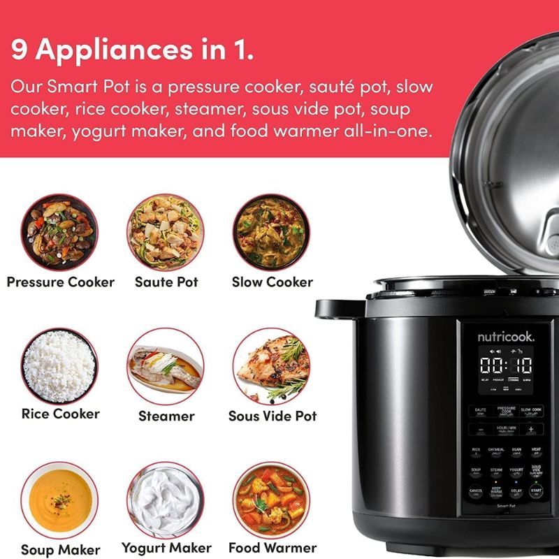 Nutricook Smart Pot 2 - Stainless Steel Pot 6L
