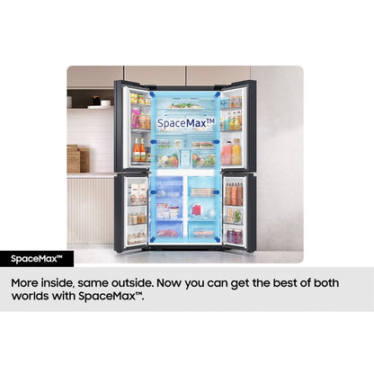 Samsung Family Hub™ AI Vision Inside RF65DG9H0EB1 French Style Smart Fridge Freezer - Black