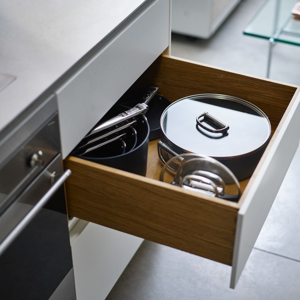 Joseph Joseph Space Folding Handle Ceramic Non-stick 28cm Blue Shallow Casserole Pan & Lid