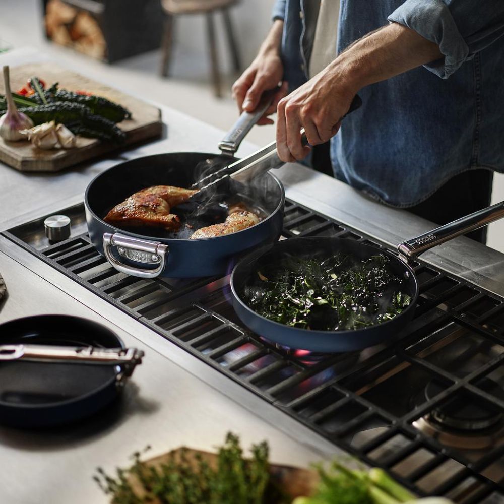 Joseph Joseph Space Folding Handle Ceramic Non-stick 30cm Blue Frying Pan