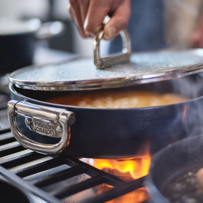 Joseph Joseph Space Folding Handle Ceramic Non-stick 28cm Blue Saute Pan & Lid