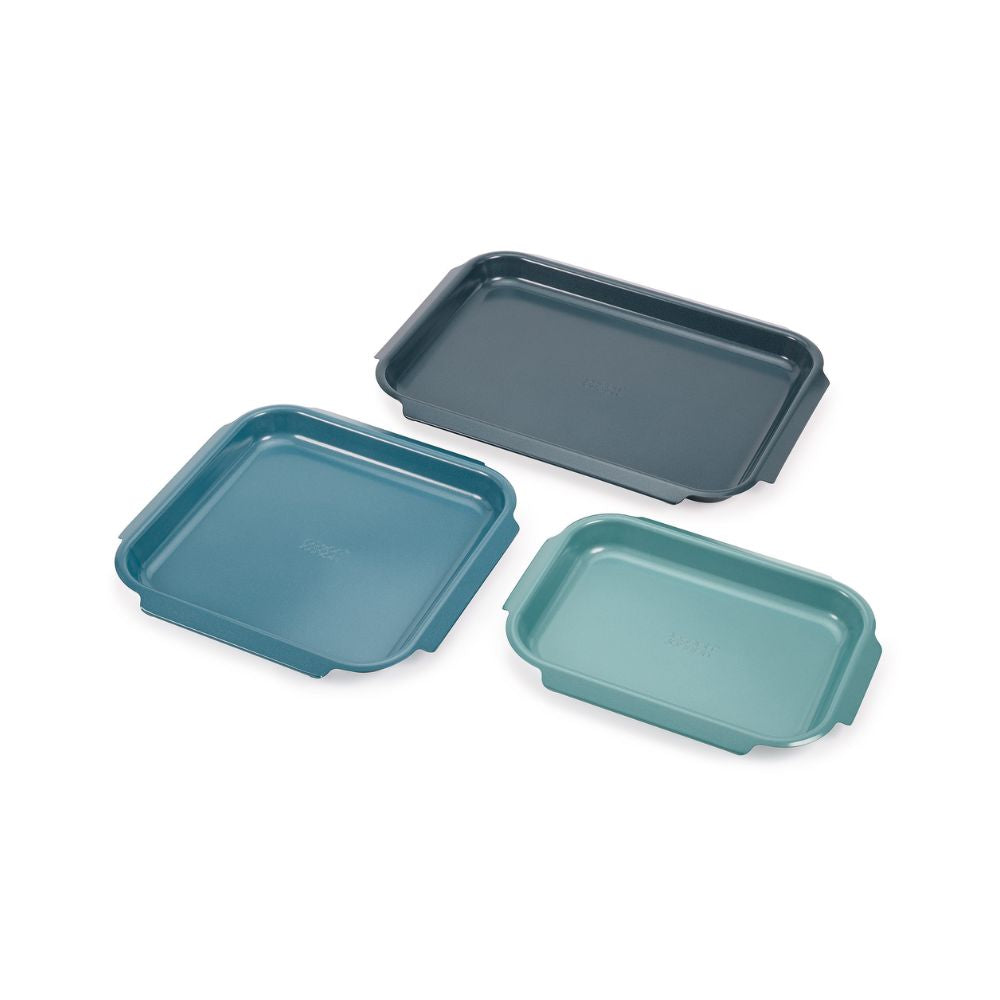 Joseph Joseph Nest™ Bake Non-Stick 3-piece Blue Baking Tray Set
