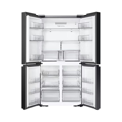 Samsung 24.0 cu.ft. Bespoke Refrigerator FDR Triple Cooling Clean Black