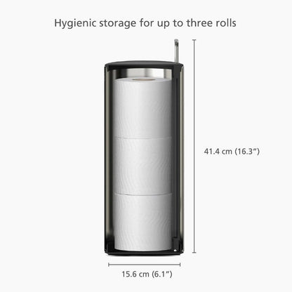 Joseph Joseph Easystore™ Luxe Stainless-steel Concealed Toilet Roll Holder