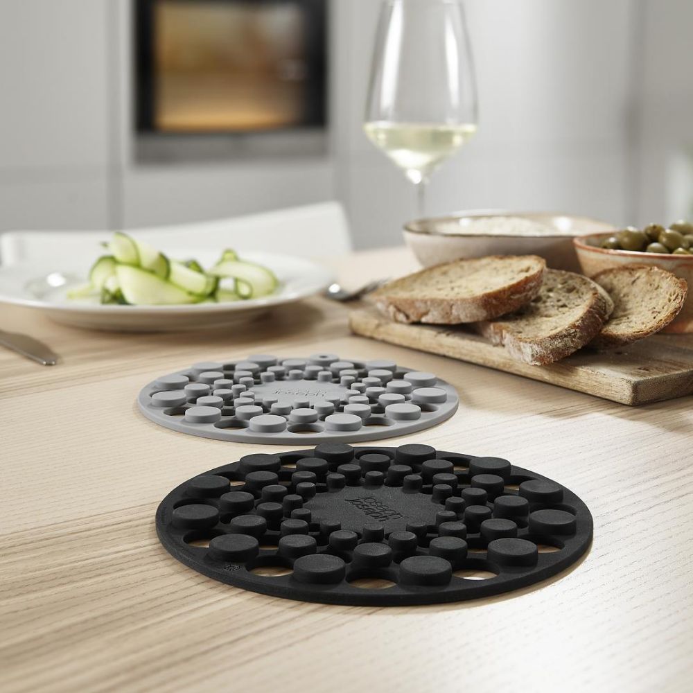 Joseph Joseph Spot-On™ Set of 2 Grey Silicone Trivets