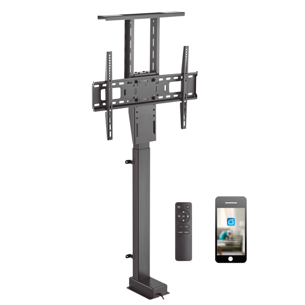 Holmios Smart Motorized Lift Mount (Steel+Plastic), 37-80-Inch, Up To 60Kg, Adjustable Height, Remote Control, 500057004