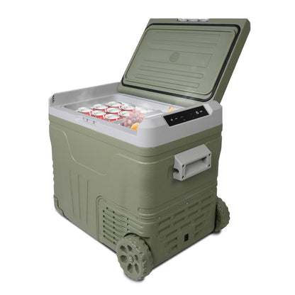 Aqualux Car Fridge 50L, Compressor, 12V & 220V, Temperature  from -16 to +16, Green