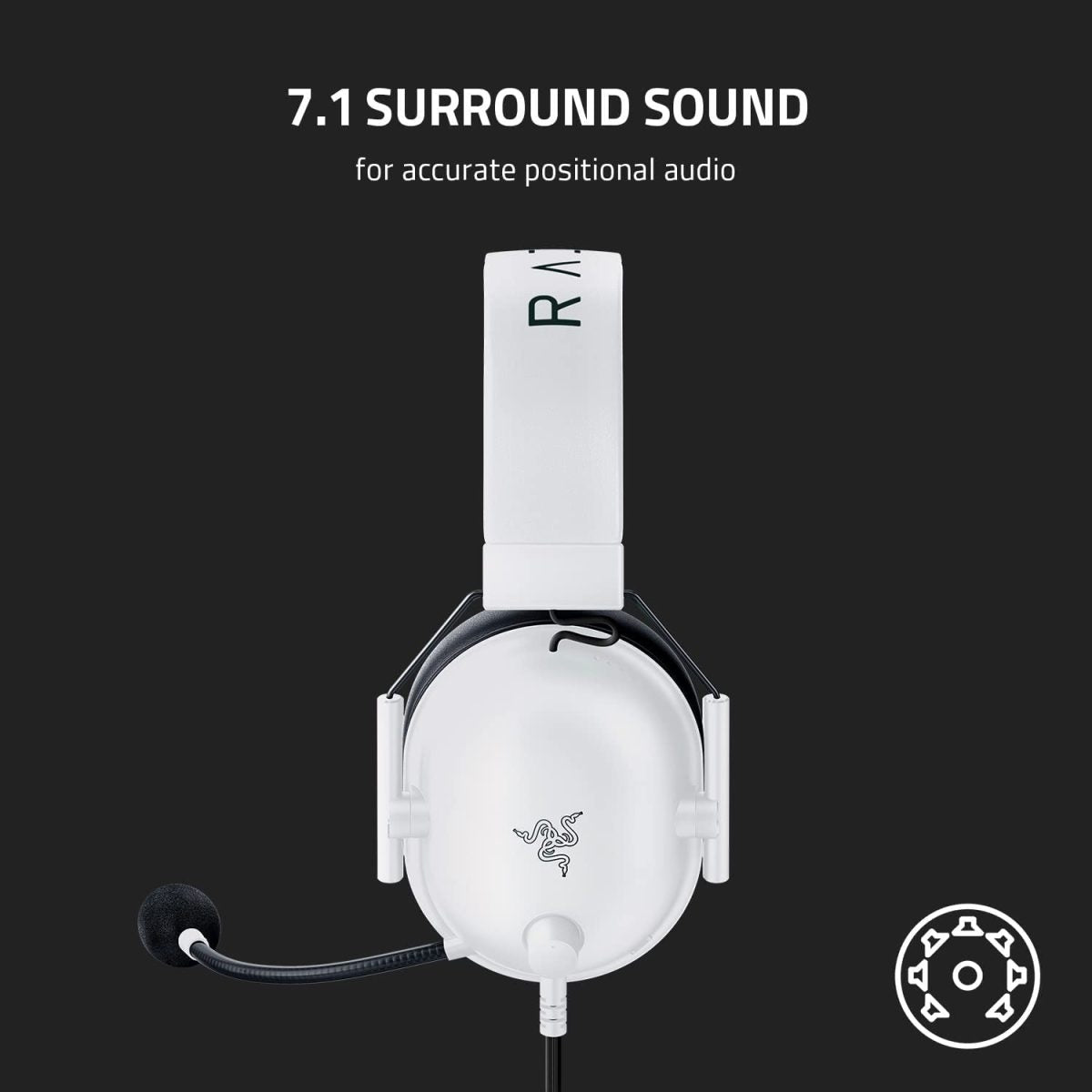 Razer Black Shark V2 X - Gaming Headset - White