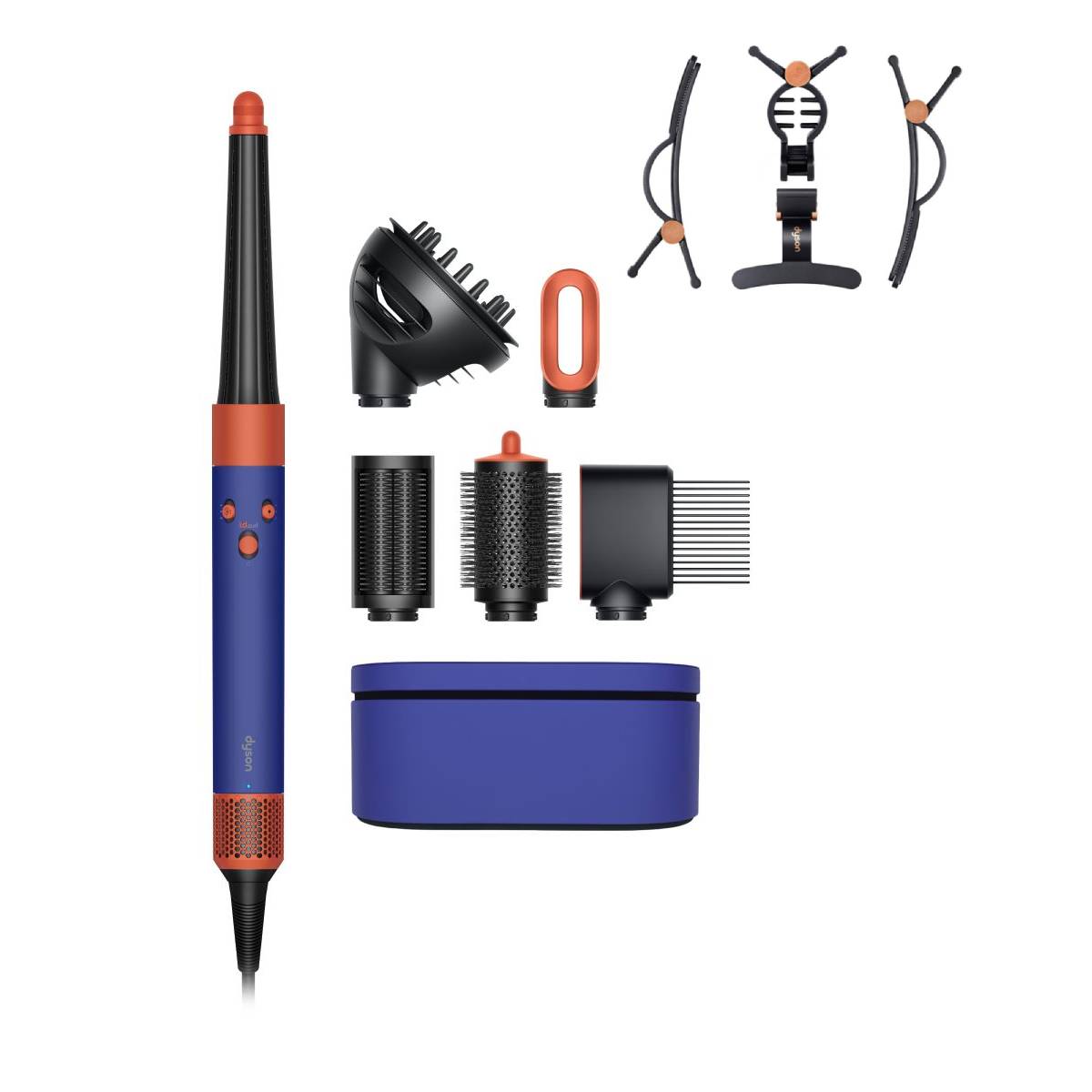 Dyson Airwrap i.d.™ multi-styler and dryer Curly+Coily (Vinca Blue/Topaz) + FREE free Dyson hair clips