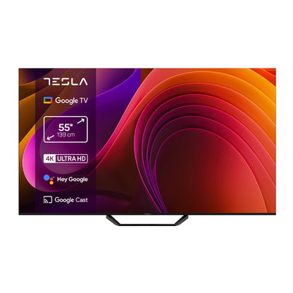 Tesla TV Series 6 - 55" E655 4K UHD Smart OS Google TV , Black
