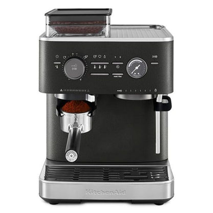 Kitchenaid 5Kes6551Ebk Semi Automatic Espresso Machine With Burr Grinder Cast Iron Black