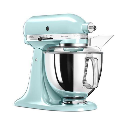KitchenAid 5KSM175PSEVB Mixer Tilt-Head 4.8l Artisan Ice Blue + 3 L Bowl + Flex edge Beater