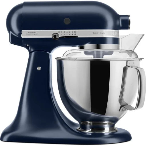 KitchenAid 5KSM175PSEVB Mixer Tilt-Head 4.8l Artisan Ink Blue + 3 L Bowl + Flex edge Beater