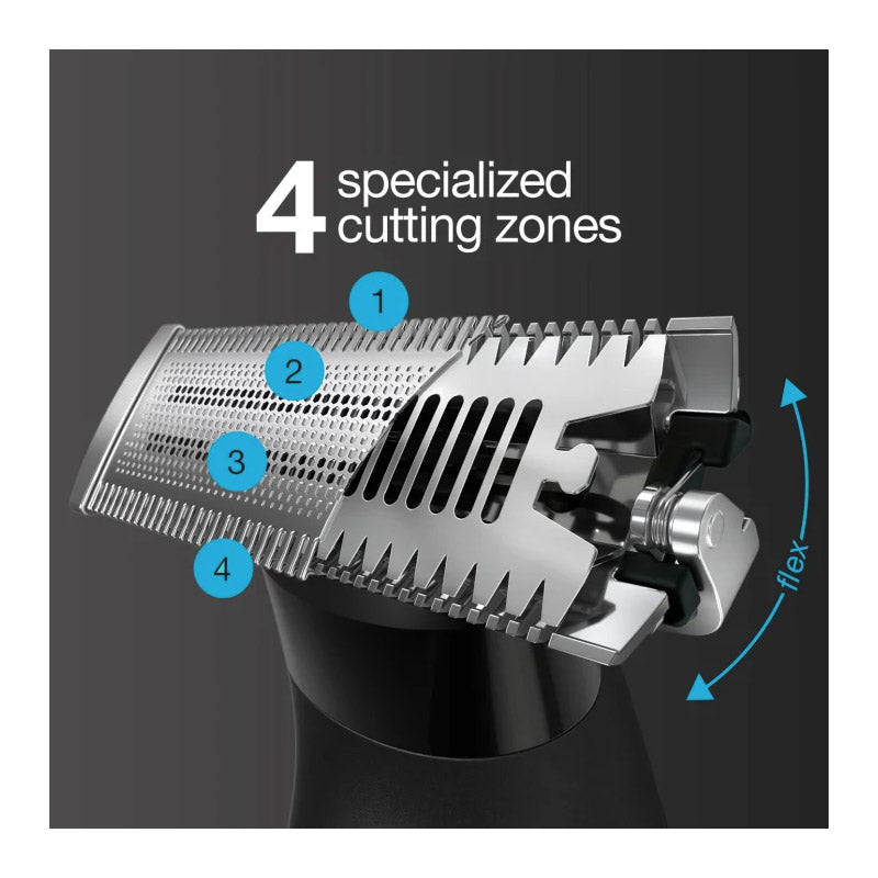 Braun Series X XT5100 Wet & Dry all-in-one tool with 5 attachments, black / silver