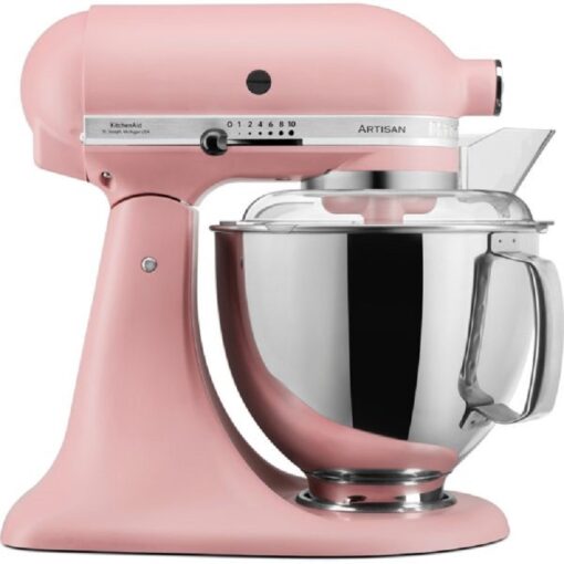 KitchenAid 5KSM175PSEVB Mixer Tilt-Head 4.8l Artisan Dried Rose + 3 L Bowl + Flex edge Beater