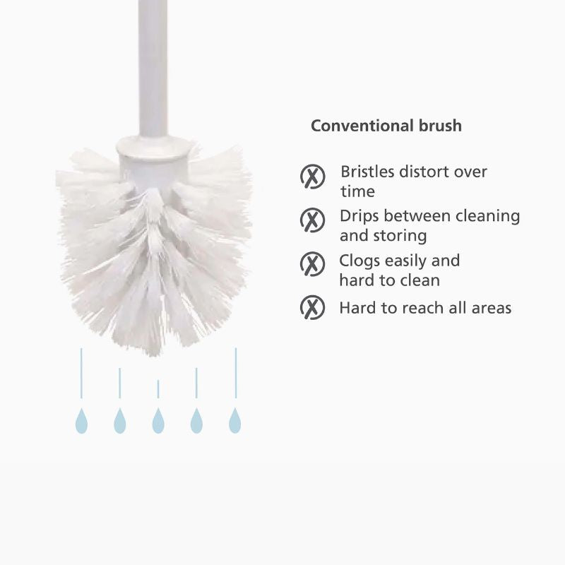 Joseph Joseph Flex™ 360 Matt Black Toilet Brush