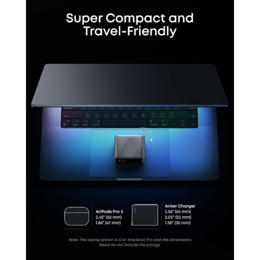 Anker Prime Charger (160W, 3 Ports, Smart Display)