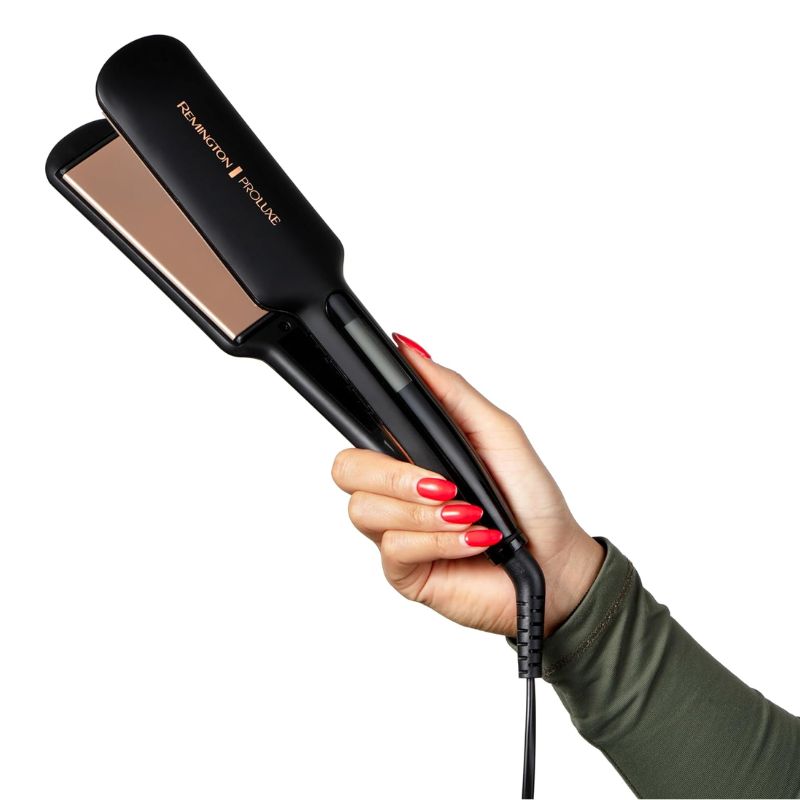 Remington Proluxe Midnight Wide Plate Hair Straightener S9150B