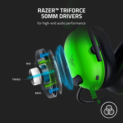 Razer Black Shark V2 X - Gaming Headset Green