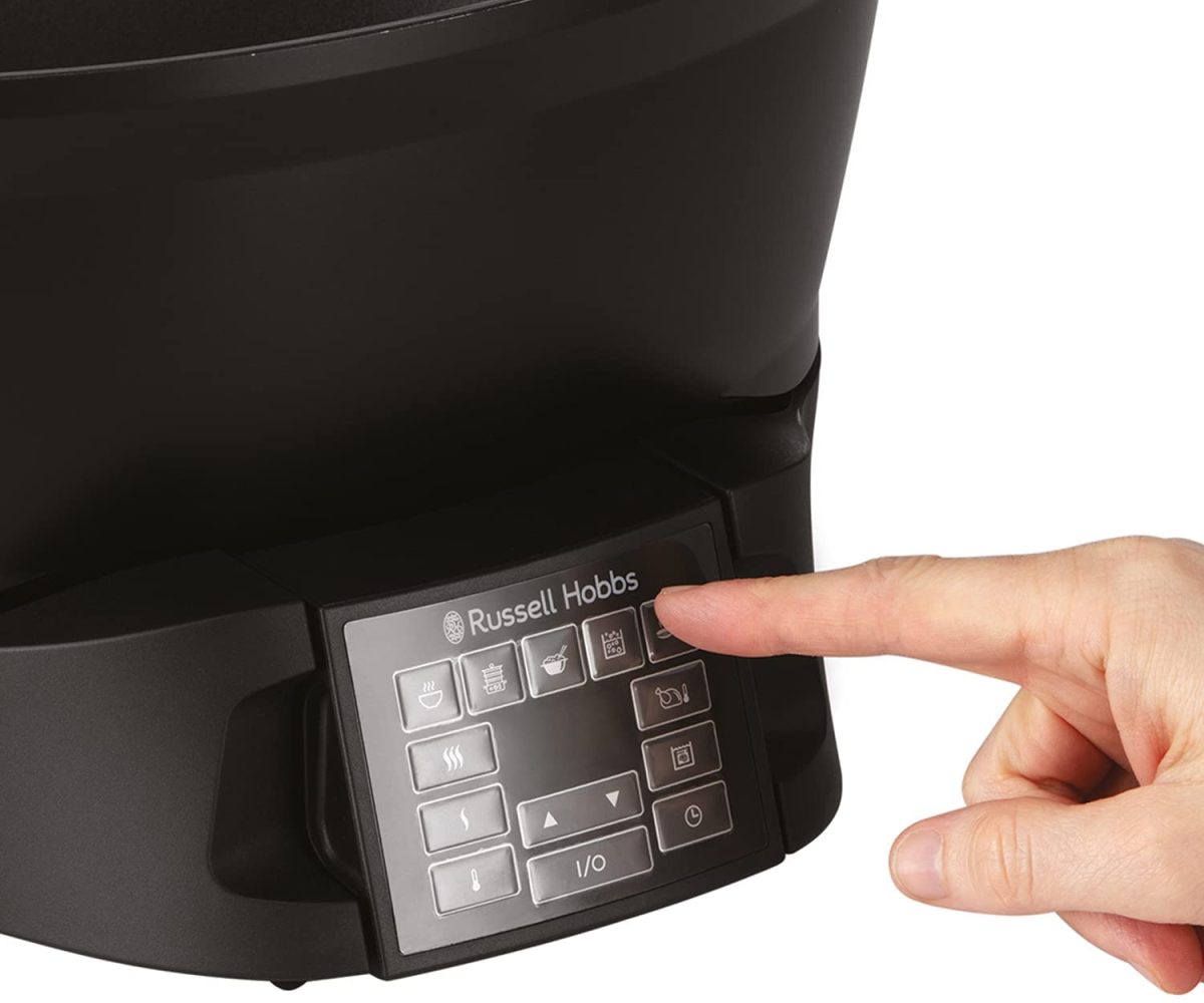 Russell Hobbs Good-to-Go Multicooker - 8 Versatile Functions including Slow Cooker, Sous Vide, Rice and Food Steamer, Black, 750 Watt