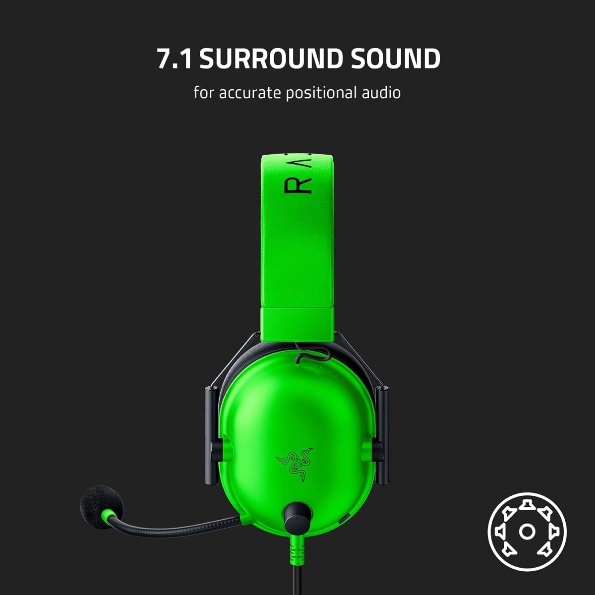 Razer Black Shark V2 X - Gaming Headset Green