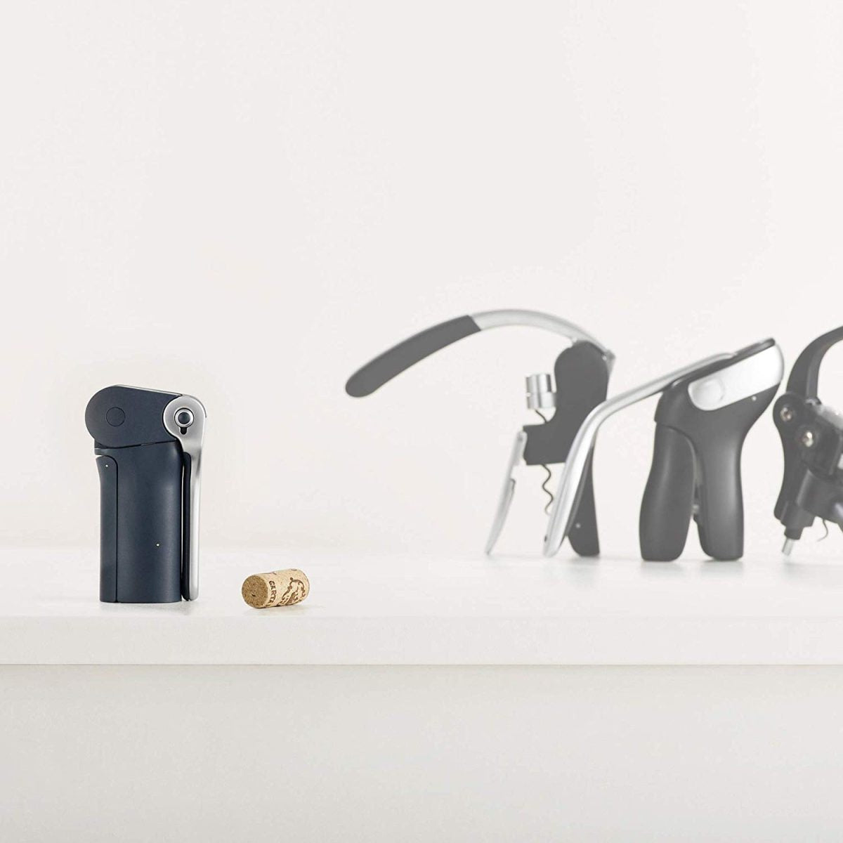 Joseph Joseph BarWise Compact Folding Lever Corkscrew Wine Opener with Foil Cutter, One-size, Blue