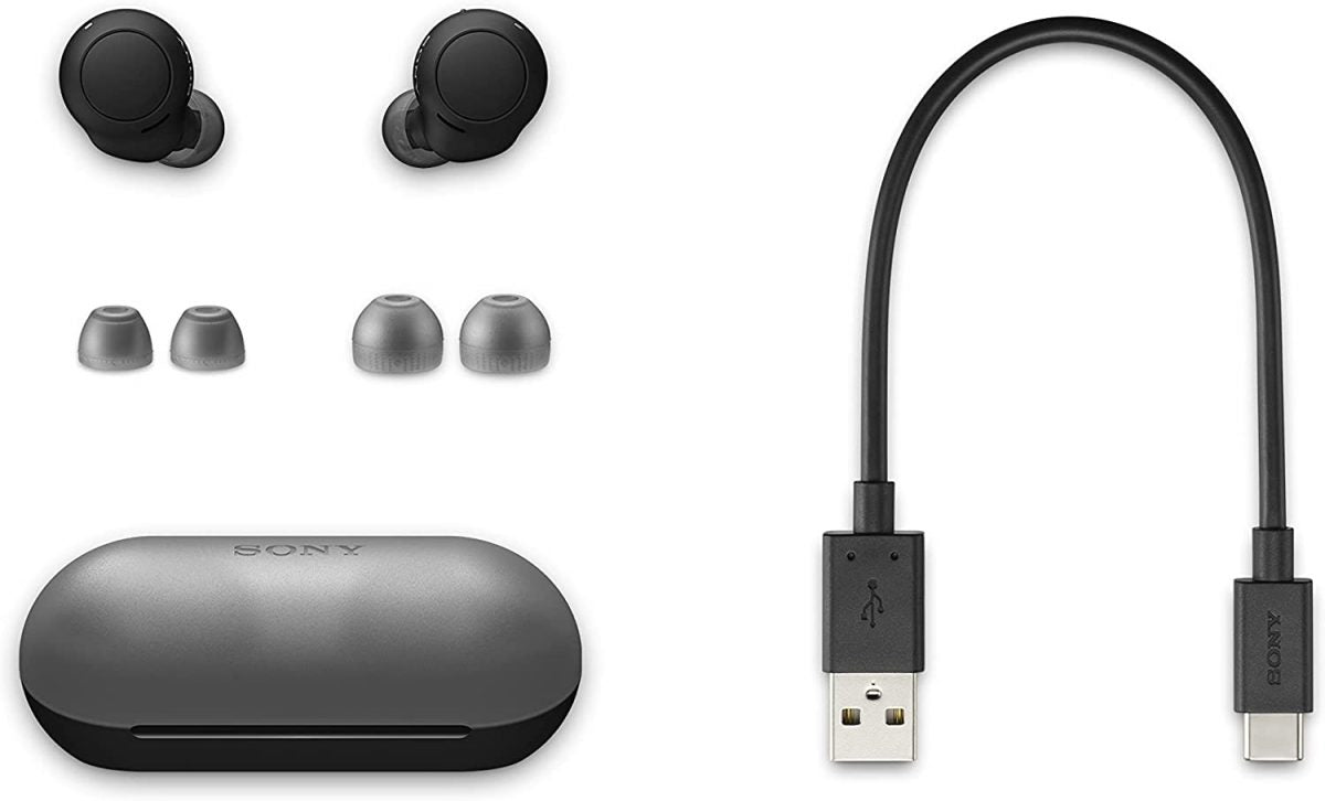 Sony WF-C500 Truly Wireless In-Ear Bluetooth Earbud Headphones with Mic and IPX4 water resistance, Black
