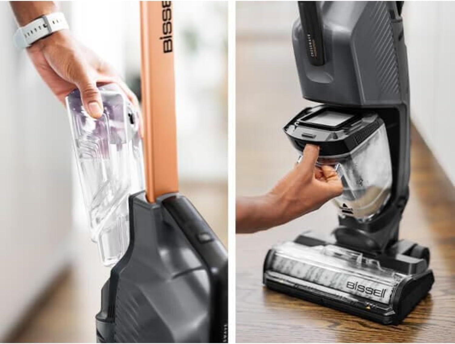 Bissell CrossWave HydroSteam 3527E – Wet & Dry All-in-One Vacuum, Mop and Steam with the Power of Hydrosteam Technology. For use on Tiles, Wood Floors, Rubber Floor & Mats