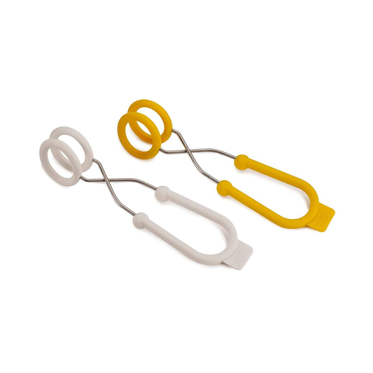Joseph Joseph O Egg Boiling Tongs, 2-piece, White/Yellow