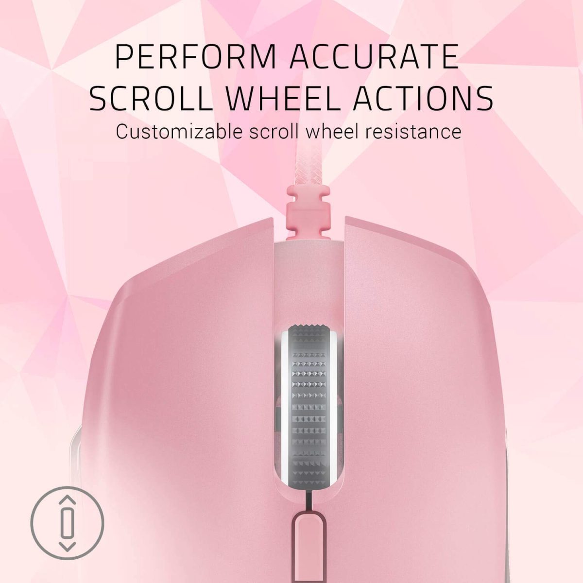 Razer Basilisk Gaming Mouse - Quartz Pink