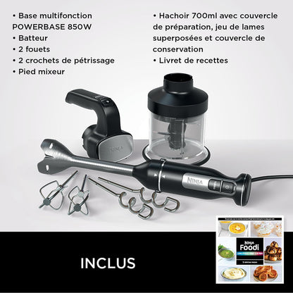 Ninja Foodi 3-in-1 Hand Blender, Mixer & Chopper CI100EU