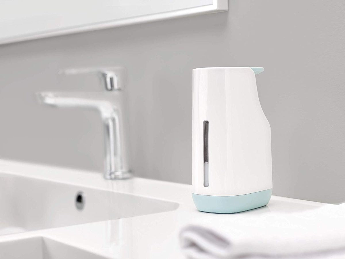 Joseph Joseph  Slim Compact Soap Dispenser with Non-Drip Nozzle, Blue