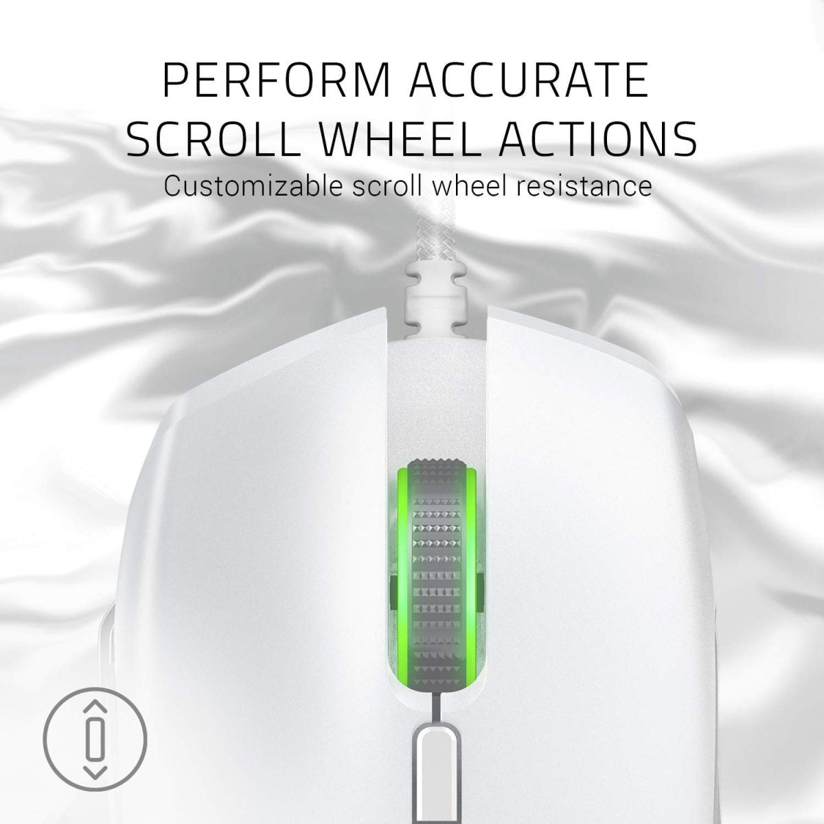 Razer Basilisk Gaming Mouse - Mercury White
