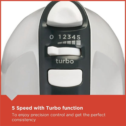 Black & Decker 300w 5 Speed Multifunction Bowl And Stand Mixer, White