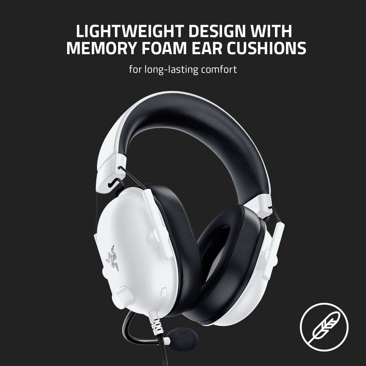 Razer Black Shark V2 X - Gaming Headset - White
