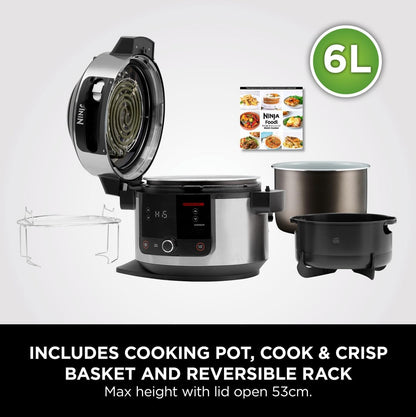 Ninja 11-in-1 SmartLid Multi-Cooker 1460W 6 Litres