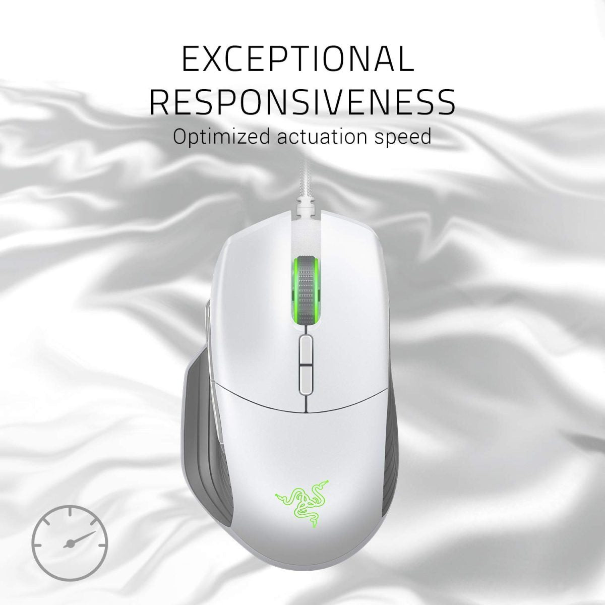 Razer Basilisk Gaming Mouse - Mercury White