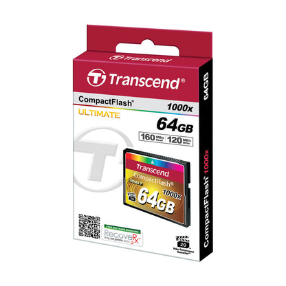Transcend 64GB CompactFlash Memory Card Ultimate 1000x UDMA