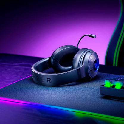 Razer - Kraken V3 X Wired 7.1 Surround Sound Gaming Headset for PC with Chroma RGB Lighting - Black