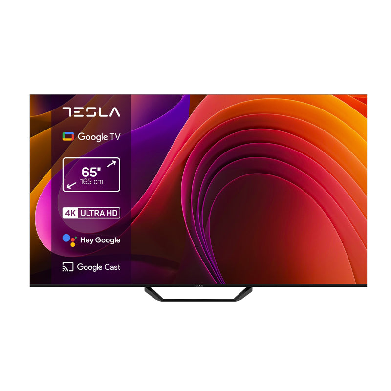 Tesla TV Series 6 - 65" E655 4K UHD Smart OS Google TV , Black