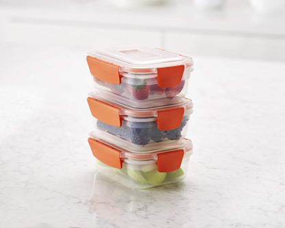 Joseph Joseph Nest Lock 3-Piece Storage Container Set (3 x 540ml) - Orange