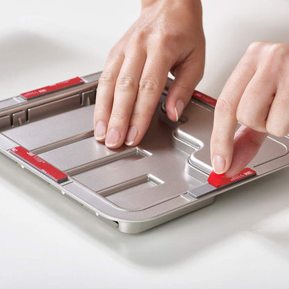 Joseph Joseph DoorStore Knives Elevate Set with Knife Block 3M Adhesive Wall and Cabinet Door Mount, 5-piece, Opal