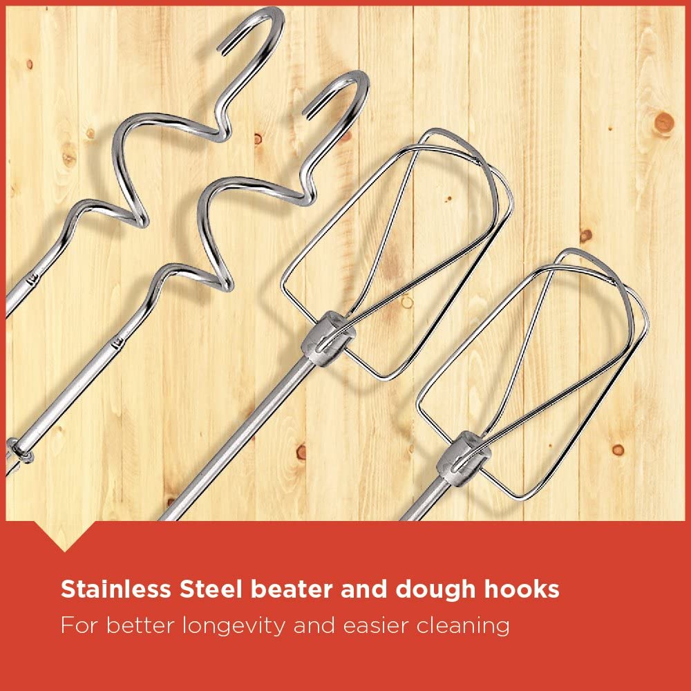 Black & Decker 300w 5 Speed Multifunction Bowl And Stand Mixer, White