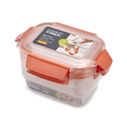 Joseph Joseph Nest Lock 3-Piece Storage Container Set (3 x 540ml) - Orange