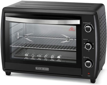 Black & Decker 70L Double Glass Multifunction Toaster Oven With Rotisserie For Toasting/ Baking/ Broiling