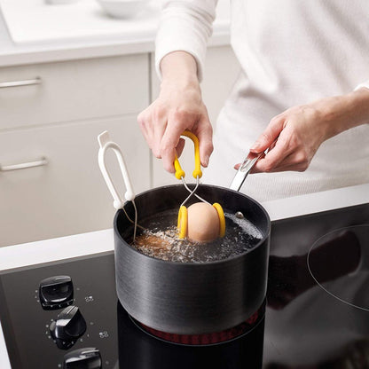 Joseph Joseph O Egg Boiling Tongs, 2-piece, White/Yellow