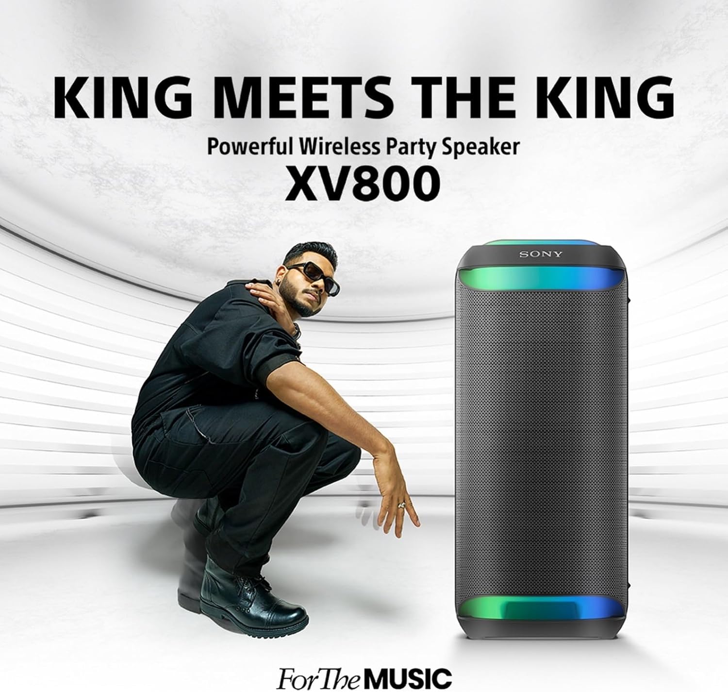 Sony SRS-XV800 X-Series Wireless Portable Bluetooth Karaoke Party Speaker(Black)