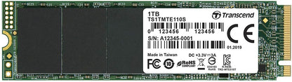 Transcend 1TB NVMe PCIe Gen3 x4 MTE110S M.2 SSD Solid State Drive TS1TMTE110S